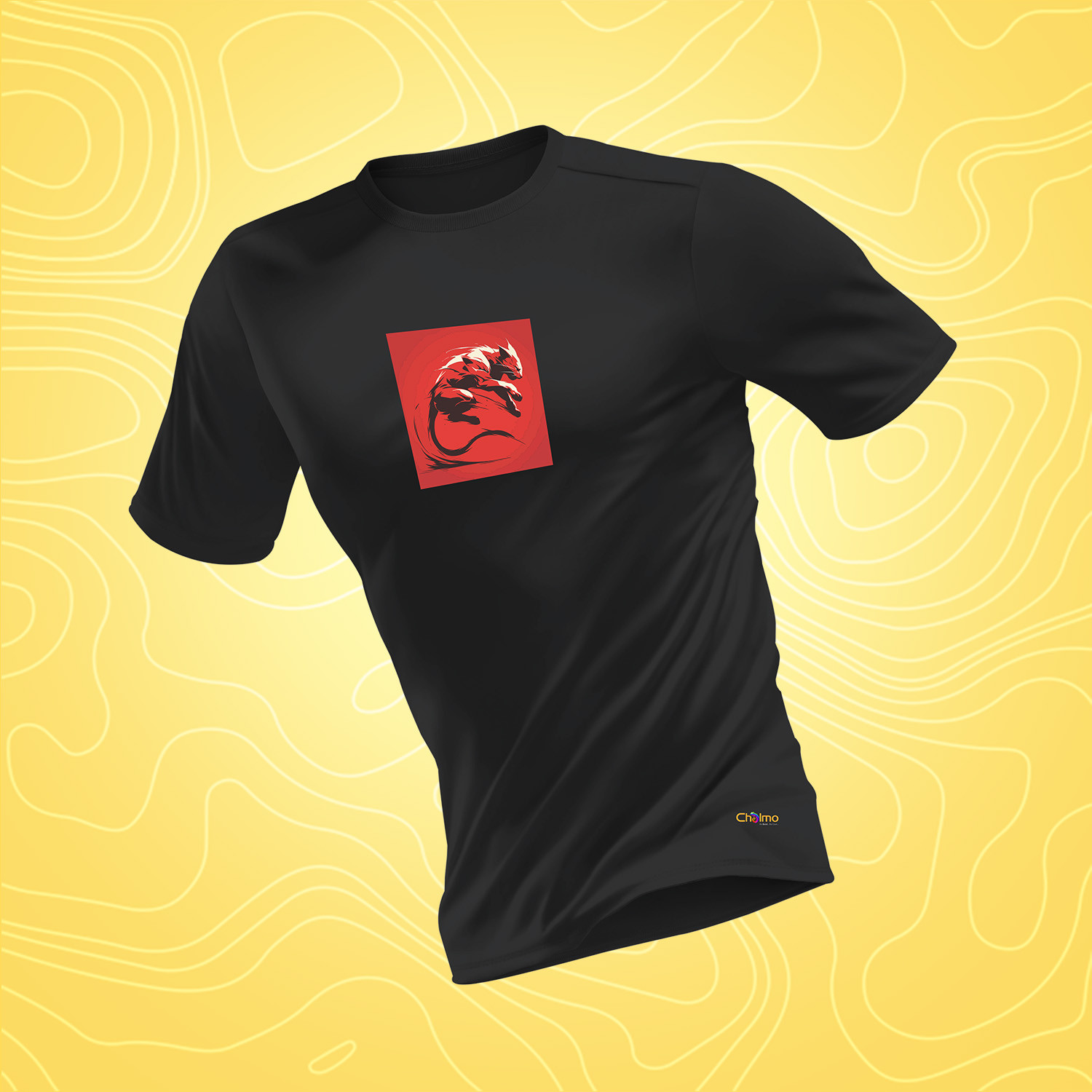 Graphic Tee - Abstract Color Blocks